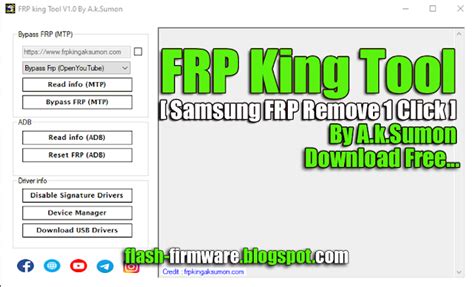 FRP King Tool V1.0 By A.k.Sumon.